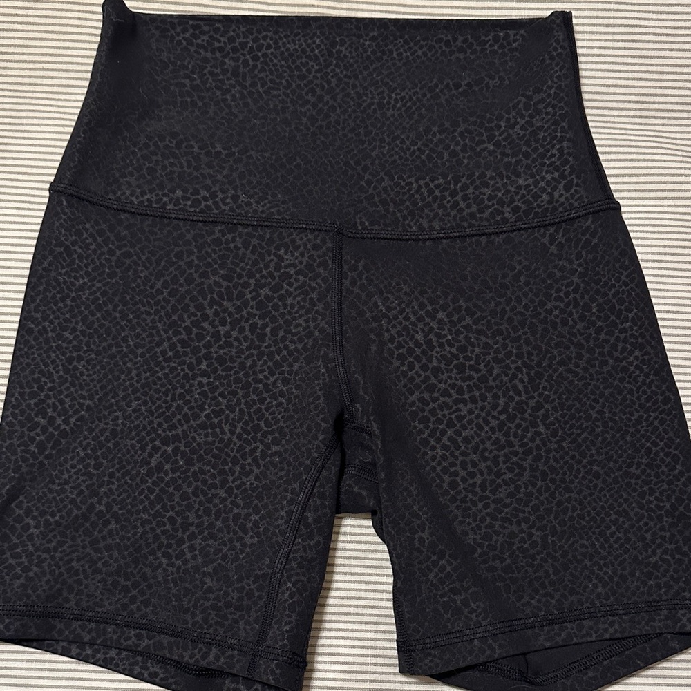 Lululemon Black Leopard Print Women's Shorts